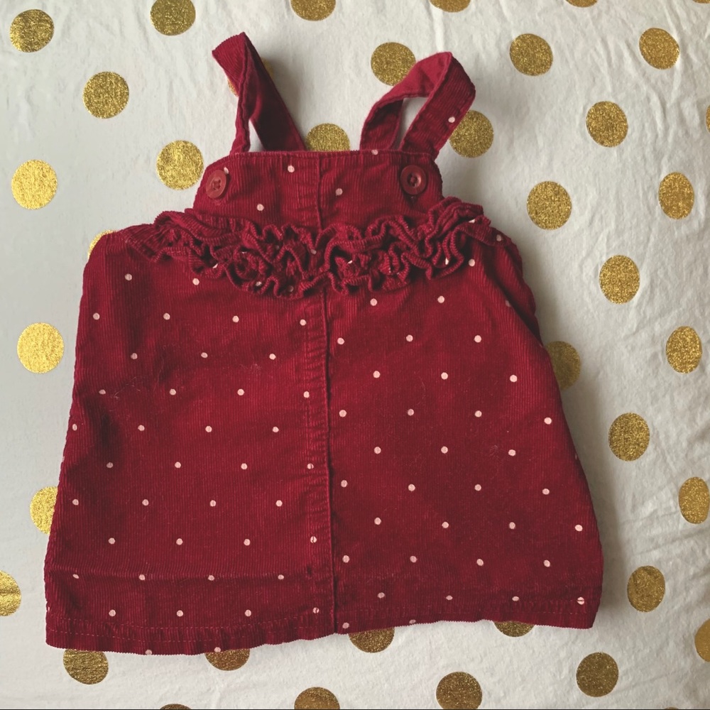 Polka Dot Corduroy Dress